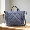 thumbnail image 6 of Large Capacity Tote Bag for Women - Versatile Multi-Way Wear: Shoulder, Crossbody & Handheld - Soft Padded Cloth, Lightweight, Ideal for Students & Commuters, Perfect for Daily Use F, 6 of 8