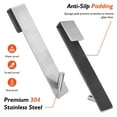 thumbnail image 4 of Shower Door Hooks(7.5 Inch),Extended Over Door Hooks for Bathroom Frameless Glass Shower Door,Stainless Steel Towel Hooks, 4 of 6