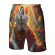 thumbnail image 4 of Fotbe Sunshine Flower Meditating Cat Trajes de Baño Estampados para Hombre, Shorts de Verano de Secado Rápido, Ropa de Playa, Bañadores-Large, 4 of 6