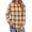 1 Brown Plaid, variant on Sweatshirts for Women Crewneck Casual Long Sleeve Shirts Tunic Tops