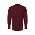 thumbnail image 4 of Gildan Dryblend Long Sleeve T-Shirt | 50/50 Cotton / Polyester- Maroon - Men's Moisture-Wicking Performance Tee | 2xl Size, 4 of 5