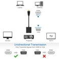 thumbnail image 4 of HDMI to VGA, Gold-Plated HDMI to VGA Adapter Cable(Male to Female) with Computer, Desktop, PC, Monitor, Projector, HDTV, Chromebook, Raspberry Pi, Roku and More(Black), VGA HDMI, 4 of 7