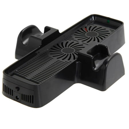 fankhu Cooling Fan Bracket with Dual Dock Stand Cooling Fan Heat Dispersion Accessories for XBOX 360 Game Controller