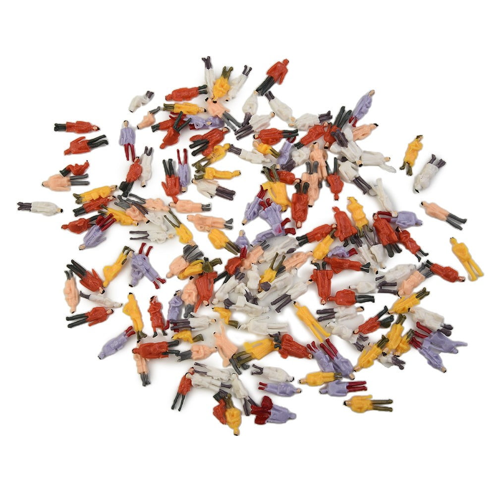 Lot De 50 Figurines Peintes Pour Maquettes De Trains – échelle 1:87, Passagers Aléatoires