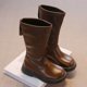 thumbnail image 5 of Zapatos para niñas,Botas de niñas,Botas de montar con cremallera de invierno de cuero falso tamaño 13 niñas, 5 of 6