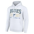 thumbnail image 2 of Men's Starter White St. Louis Blues Retro Graphic Pullover Hoodie, 2 of 3