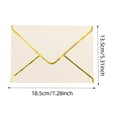 thumbnail image 2 of 10 Pack #10 Business Envelopes with Gold Border, Self Seal Standard Envelopes with Gold Stickers for Office, Checks, Letter Mailing, Invoices, 2 of 5