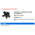 thumbnail image 2 of Thermostat - Compatible with 2008 - 2010 BMW 535i 2009, 2 of 2