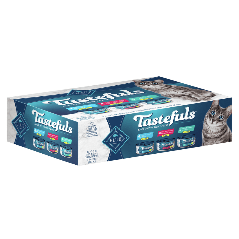 Blue Buffalo Tastefuls Natural Flaked Wet Cat Food Variety Pack, Tuna