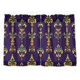 thumbnail image 7 of Yayeee Kitchen Curtains Light Filtering 27"x36" Rod Pocket Short Cafe Window Panel, Purple Flowers Pattern, 7 of 7