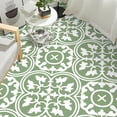 thumbnail image 2 of DEWOO 10PCS 12" x 12" Peel and Stick Floor Tiles, Vintage Floral Removable Self Adhesive Vinyl Flooring Stickers, Renter Friendly DIY Tile for Kitchen Entryway Bathroom Living Room, 2 of 10