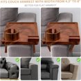 Sofa Arm Tray, Acacia Wood Couch Cup Holder Tray, Portable Large Sofa