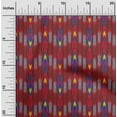 thumbnail image 1 of oneOone Coton Biologique Voile Tissu Rayé Imprimé Ikat par Yard 42 Pouces de Large, 1 of 4