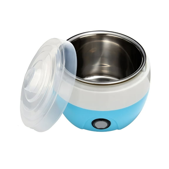 HIBIBUD 1L Automatic Electronic Stainless Steel Tank Yogurt Maker Home Yogurt Making Machine with CN Plug (Blue)
