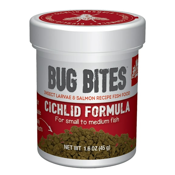 Fluval Bug Bites S-M Cichlid Granules 1.6oz