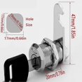 thumbnail image 3 of 5 Pack Cabinet and Mailbox Lock Set with 10 Keys for Drawers, Cupboards, and More, 3 of 5