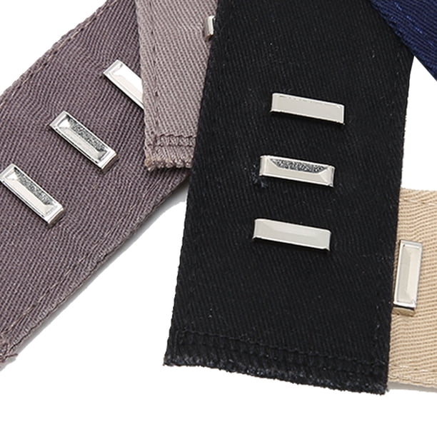 5 extensores de cintura elásticos ajustables de fácil instalación pantalones extensores de botones extensores de banda de cintura para hombres y mujeres