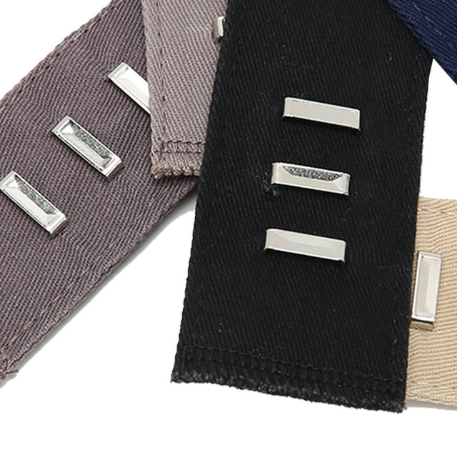 5 extensores de cintura elásticos ajustables de fácil instalación pantalones extensores de botones extensores de banda de cintura para hombres y mujeres