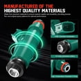 thumbnail image 3 of CHUSYYRAY 4pcs Fuel Injector for 23250-21020 23209-21020, Fits Toyota Scion 1.5L, 3 of 9