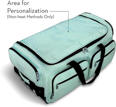 Mavii™ 2023 LIMITED EDITION: Dance Bag With Garment Rack, Dance Duffel-Wheeled 28 Inch Collapsible Bag, Travel Costume Rack Rolling Upright Luggage, Mavii Mint…