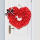 thumbnail image 4 of Corona De Corazón Rojo De La Puerta Principal Para El Día De San Valentín Decoración De La Corona Interior Al Aire Libre Adorno De Corazón Colgante Artificial Para El Banquete De Boda De Compromiso Inevent HA038715-00, 4 of 6