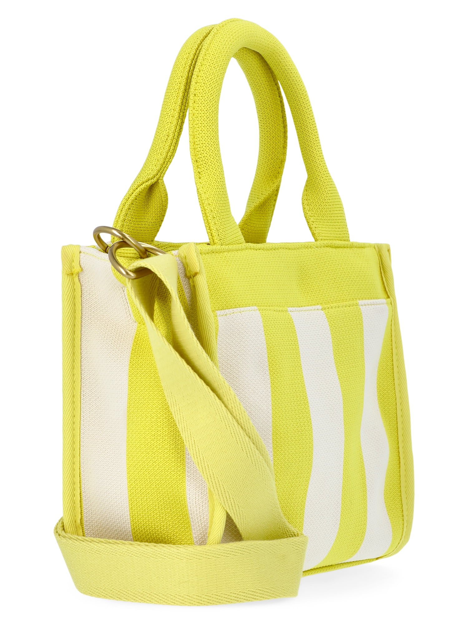 Free Assembly Women's Mini Satchel Handbag, Khaki/Natural Citron