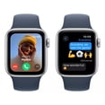 thumbnail image 4 of Apple Watch SE GPS (2da Gen) • Caja de aluminio color plata de 40 mm • Correa deportiva azul tormenta - M/L, 4 of 6