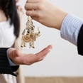 thumbnail image 3 of Shisuyan Elephant Keychain Sparkling Crystal Key Ring Charm Jewelry Big Ears Elephant Key Chain, 3 of 9