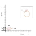 thumbnail image 4 of ANGARA Japanese Akoya Cultured Pearl and Diamond Bypass Ring in 14K Rose Gold for Women | June Birthstone, Birthday, Anniversary, Jewelry Gift for Women | Pearl Ring, 4 of 7