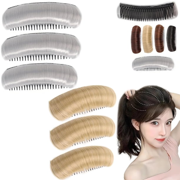 Almohadilla invisible para el cabello esponjoso, clip para el cabello falso invisible, clip para el cabello natural para volumen, herramienta de inserción de peinado, volumen esponjoso, almohadilla pa