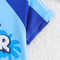 thumbnail image 6 of LRen Toddler Boy Swimsuit Boys Swim Set 2 Piece Short Sleeve Boys Swimming Shirt Trunks Rash Guard Bathing Suits, 6 of 9