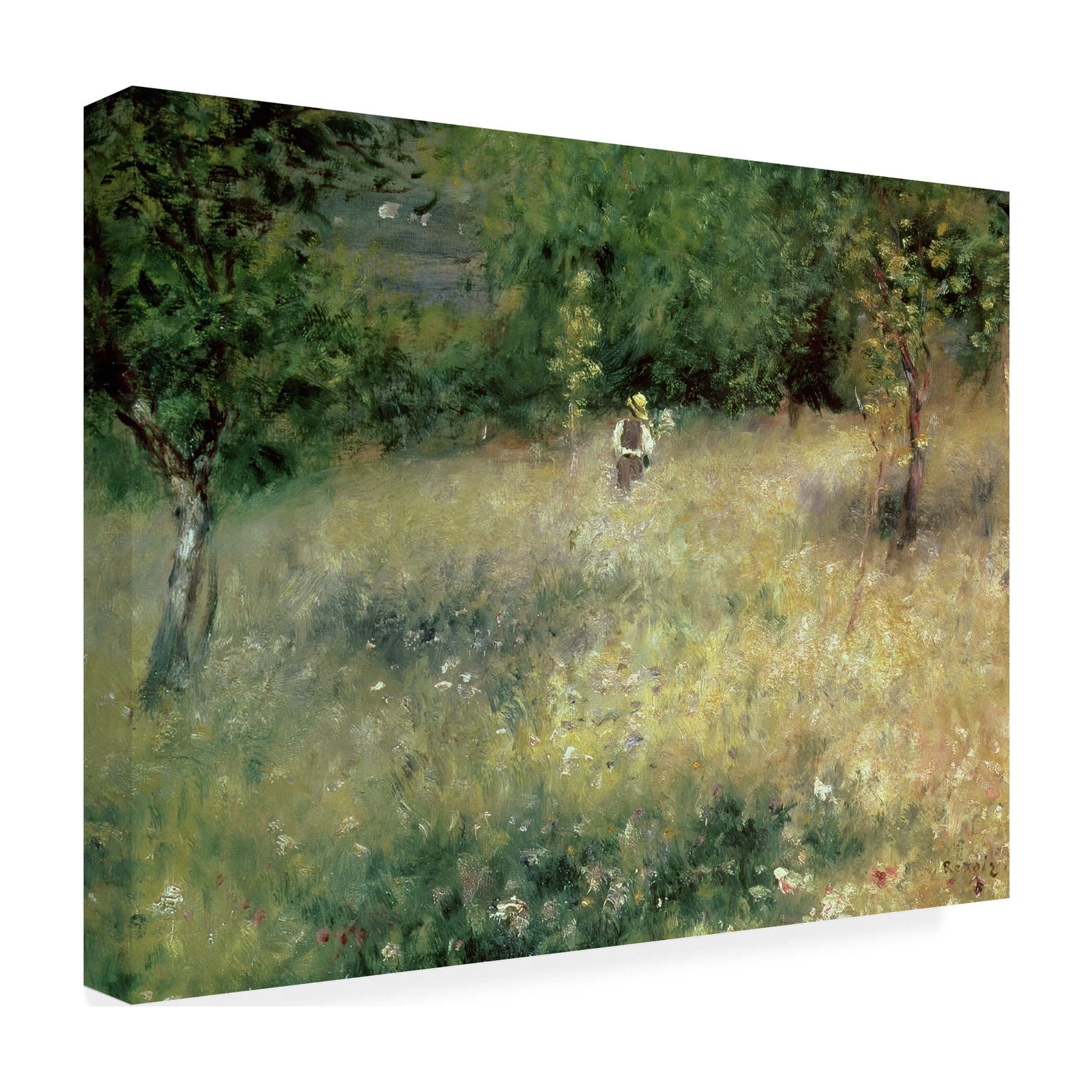 Trademark Art "Spring at Catou, 1872-75" Canvas Art by Pierre-Auguste Renoir