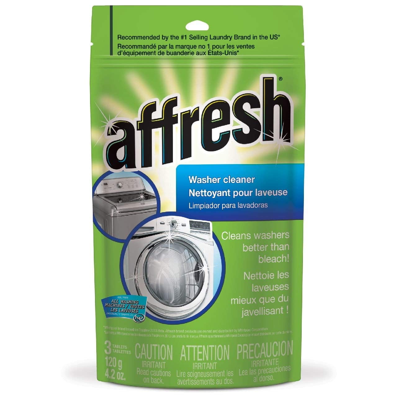 Affresh High Efficiency Washer Cleaner, 3Tablets, 4.2 Ounce..