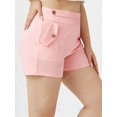 thumbnail image 2 of Shorts Talla Extra Bolsillo Abotonado Rosegal Pantalones cortos de talla grande, 2 of 5