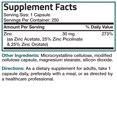 thumbnail image 4 of Bronson Zinc Triple Play 30 mg - Triple The Coverage Zinc Acetate, Picolinate & Orotate, 250 Vegetarian Capsules, 4 of 4