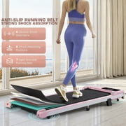 Walking Pad Treadmill for Home, 3.0HP Under Desk Treadmill with 6% Incline, Mini Portable Walking Running Machine Slim Compact Motorized Electric Treadmill with 300 lbs Capacity
