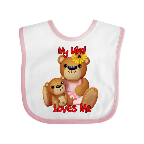 My Mimi Loves Me Teddy Bear Baby Bib - Walmart.com - Walmart.com