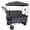 Gray, variant on 3-in-1 Folding Wagon Cart with Bench Seat & Canopy, 500lbs Heavy-Duty, 180L All-Terrain Utility Wagon for Camping Beach Sports Garden, Black