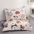 thumbnail image 4 of Gusuhome 7 Piece Kids Dog Comforter Full Size Cute Animal Dog Bedding Set Bed in A Bag for Boys Girls All Season (1 Comforter, 1 Flat Sheet, 1 Fitted Sheet, 2 Pillowcase and 2 Pillow Sham), 4 of 5
