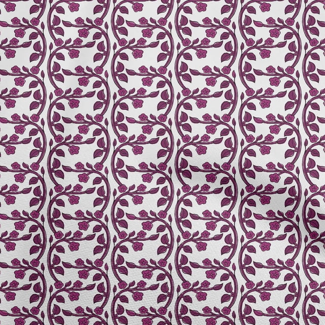oneOone Tissu Velours Magenta Foncé Tissu pour Robe Tissu Imprimé au Mètre 58 Pouces de Large-Pa