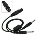 thumbnail image 3 of Cable adaptador para auriculares Airbus XLR a GA de 5 pines con conector doble. Cable para auriculares de aviación., 3 of 14