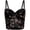 c02Black, variant on LNWUY Women's Lace Print Bustier Corset With Chest Pad, Underwire Spaghetti Strap Going Out Clubwear Party Tops Black 40