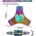 thumbnail image 3 of Fidget Spinner con rodamientos de metal y acero inoxidable, antiestrés de alta velocidad (3-5 min), juguete para aliviar la ansiedad por TDAH para adultos y niños con autismo (B), 3 of 5