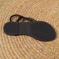 thumbnail image 7 of Women's Sandals Flat Heel Open Toe Elastic Straps Slip-on Round Toe Slippers Flip Flops Casual Summer Beach Outdoor Footwear Dressy Sandals 5.5, 7 of 7