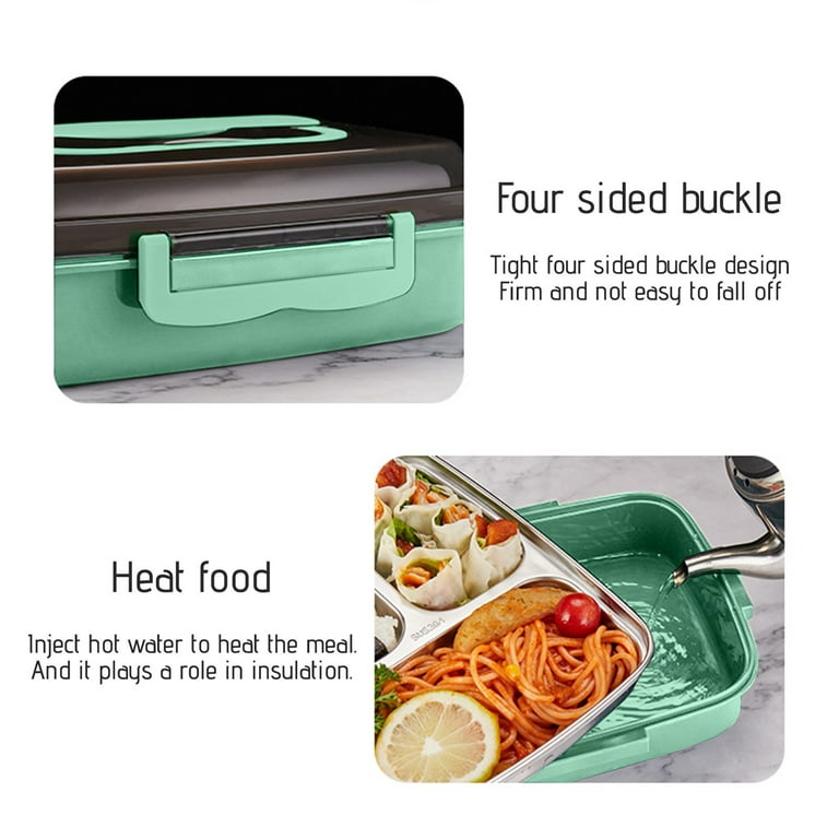 STI-303-1 3 Compartments PS Bento/Lunch Box Meal Prep Containers