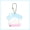 blue, variant on Cute House Shape Acrylic Photo Frame Keychain 1 Inch Mini Photo Holder Kpop Idol Photocard Pendant DIY Bag Charm Keyring