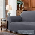 thumbnail image 7 of Subrtex 1-Piece Stretch Sofa Slipcover Non Slip Couch Cover (Sofa, Gray) Large/3-Seater: 72-92 inches wide, 7 of 7