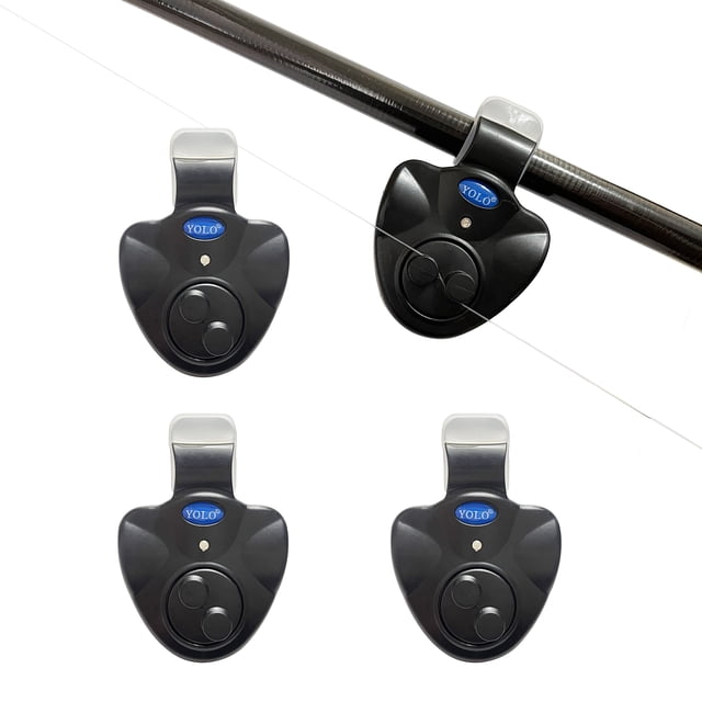 Best Sensitive Electronic Fishing Bite Alarm Indicator Sound Bite Alarm Bell with LED Lights Fishing Bells for Rods