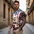 thumbnail image 3 of Jeiento His and Hers Matching Outfits Womens Sleeveless Golf Shirts 250 Years Eagle Golf Shirt for Men USA Flag Moisture Wicking Golf Tops for Tennis Athletic Workout Running, Men's L, 3 of 6