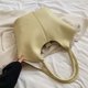 thumbnail image 3 of Bolso Cesta Likrtyny gran Capacidad cuero suave amarillo, 3 of 9